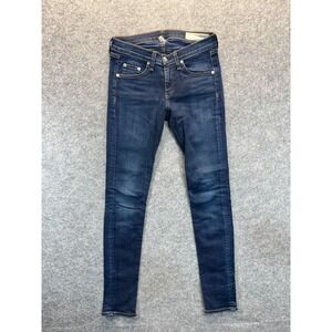 Rag‎ and Bone Jeans Women's 26 Skinny Dark Blue Low Rise Denim Jeans